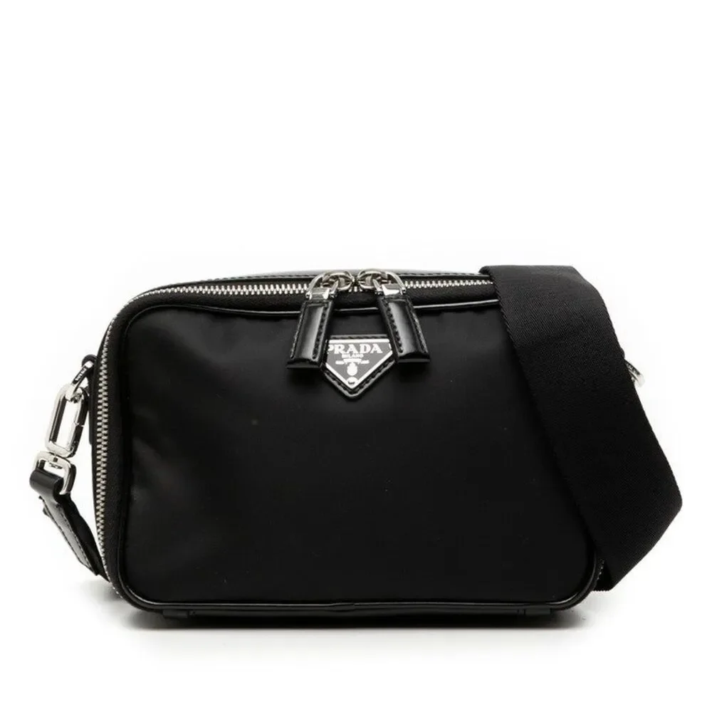 Prada Re-Nylon Triangle Logo Shoulder Bag